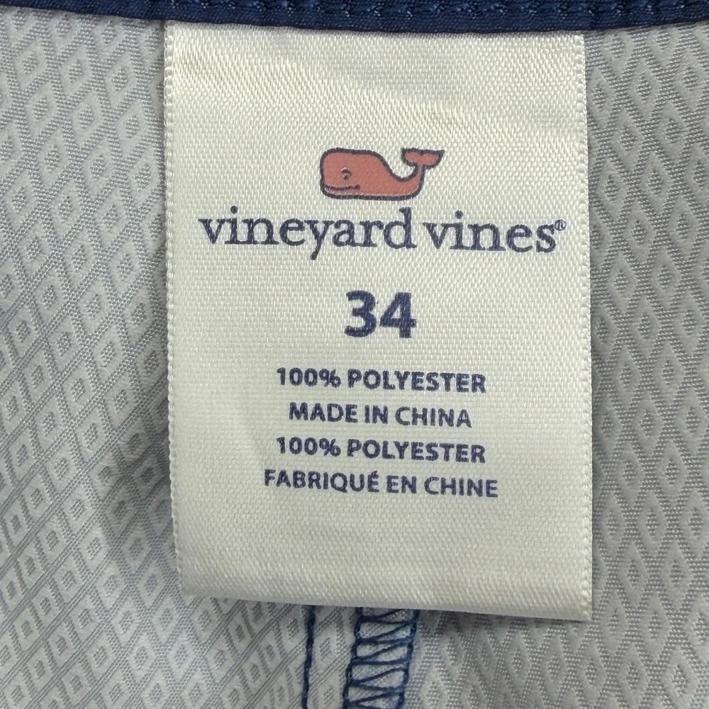 Vineyard Vines Mens Blue Green Ombre Striped Board Shorts‎ Swim Trunks 34 1M0585
